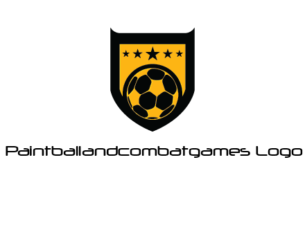 football in shield logo