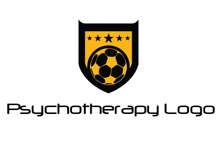 football in shield logo