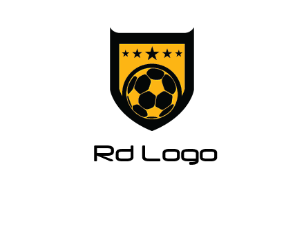 football in shield logo