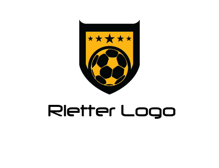 football in shield logo