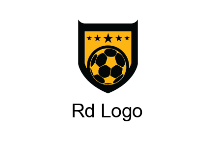 football in shield logo