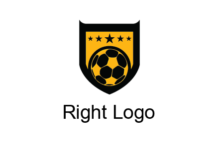 football in shield logo