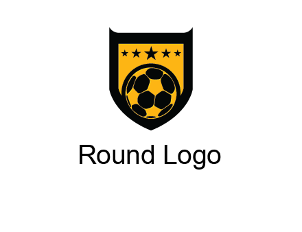 football in shield logo