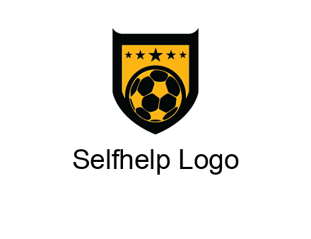 football in shield logo