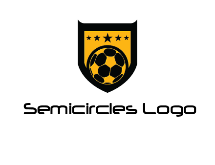 football in shield logo