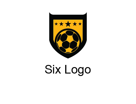 football in shield logo