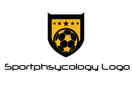 football in shield logo