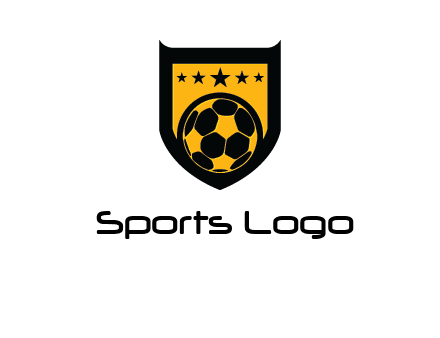 football in shield logo