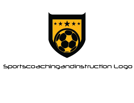 football in shield logo