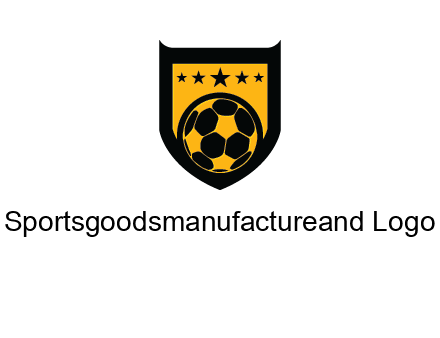 football in shield logo