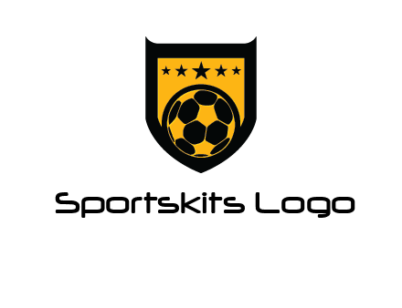 football in shield logo