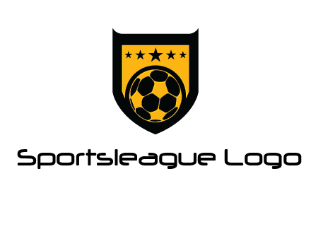football in shield logo