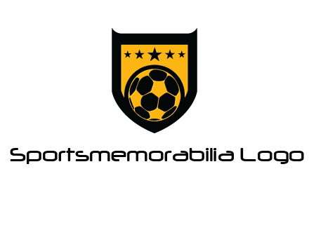 football in shield logo