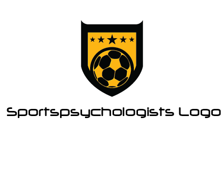 football in shield logo