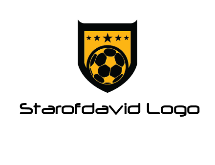 football in shield logo