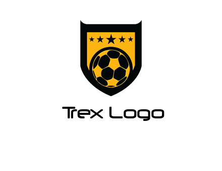football in shield logo