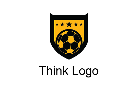 football in shield logo