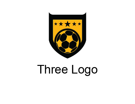 football in shield logo