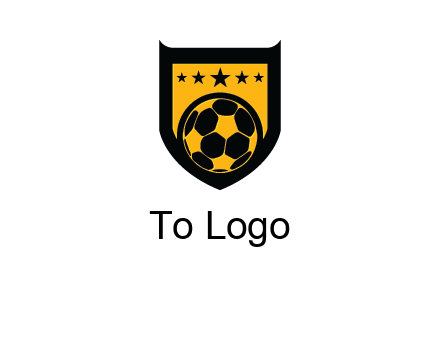 football in shield logo