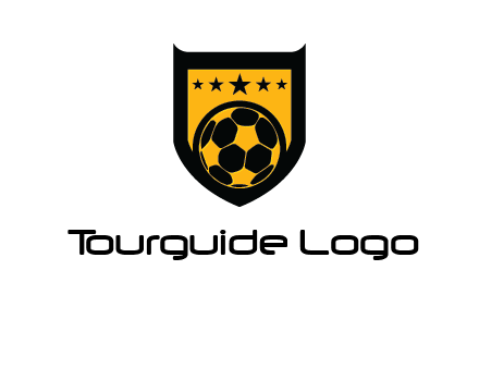 football in shield logo