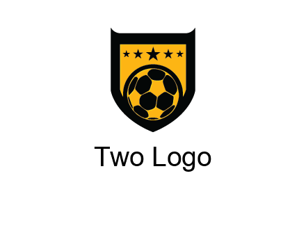 football in shield logo