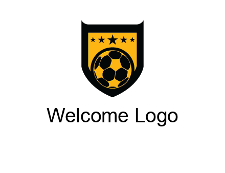 football in shield logo