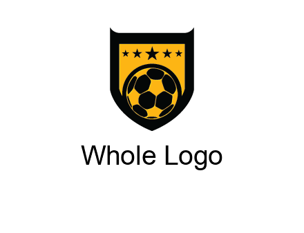 football in shield logo
