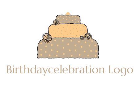 birthday cake logo