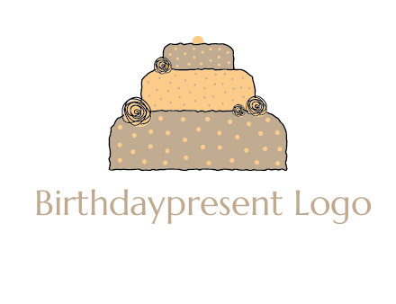 birthday cake logo