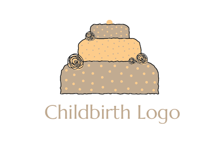 birthday cake logo