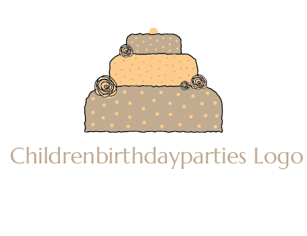 birthday cake logo