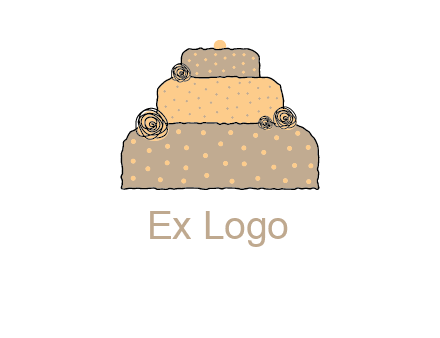 birthday cake logo