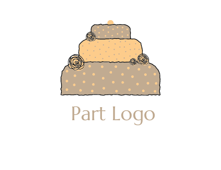 birthday cake logo