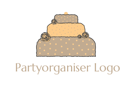 birthday cake logo