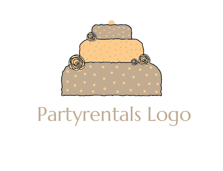 birthday cake logo