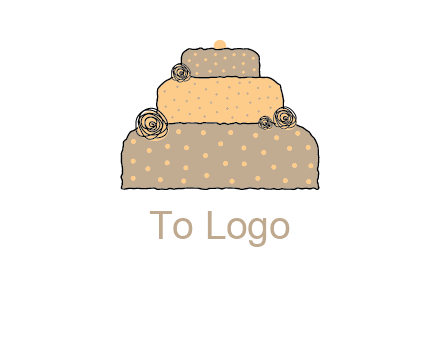 birthday cake logo