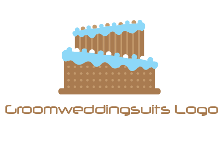 musical wedding cake logo