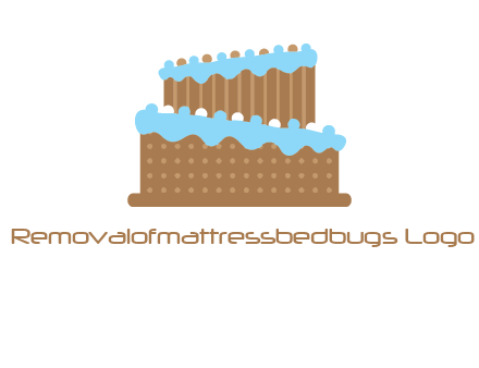 musical wedding cake logo