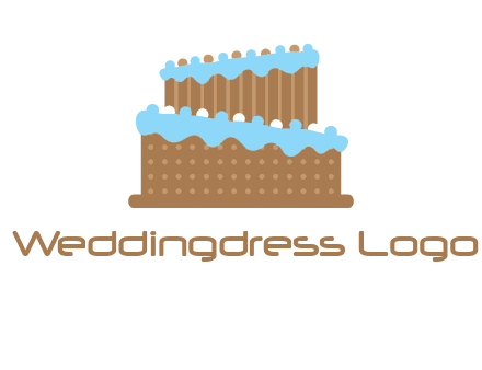 musical wedding cake logo