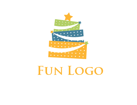 gift icon in cake logo