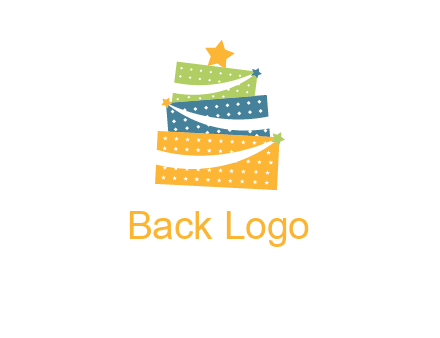 gift icon in cake logo