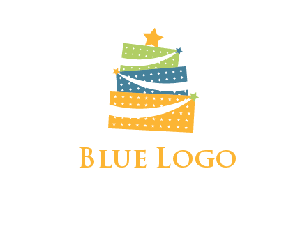 gift icon in cake logo