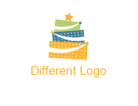 gift icon in cake logo