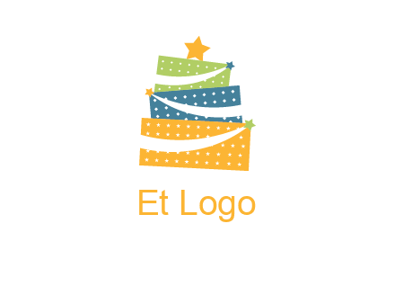 gift icon in cake logo