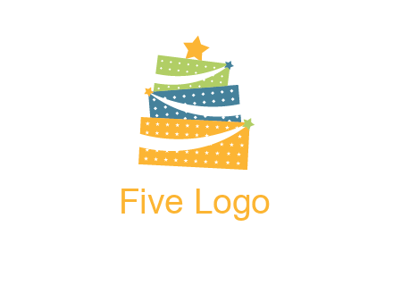 gift icon in cake logo