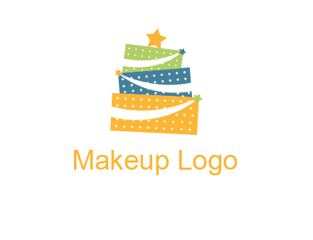 gift icon in cake logo