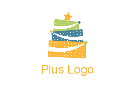 gift icon in cake logo