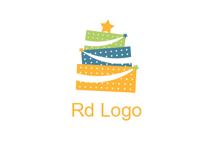 gift icon in cake logo