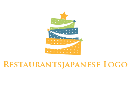 gift icon in cake logo
