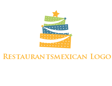 gift icon in cake logo